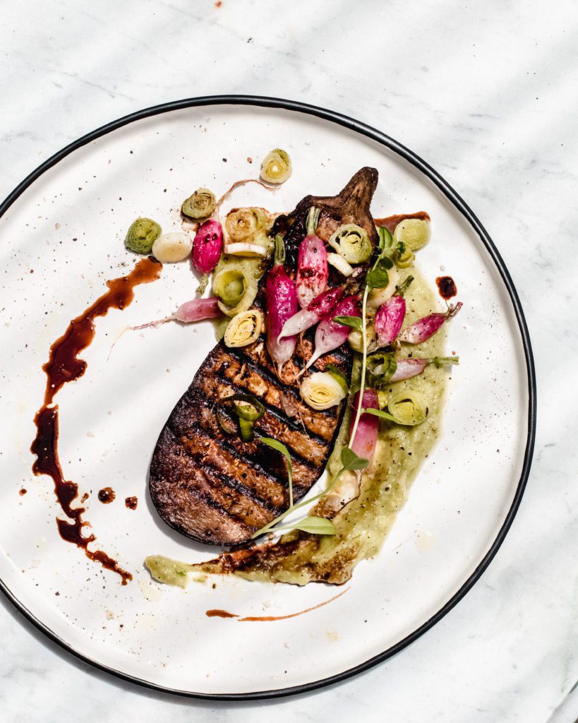Eggplant "Steaks" with Leek Purée Misfits Market Blog