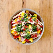 Jicama Mango Slaw with Honey Cilantro Dressing-image