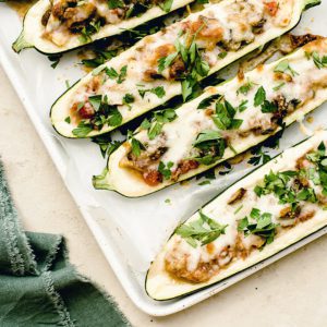 Mushroom-Stuffed Zucchini Boats - Misfits Market