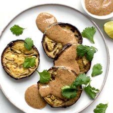 Roasted Eggplant with a Simple Almond Butter Sauce-image