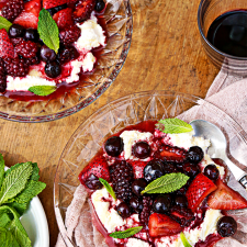 Bobby Flay's Oven-Roasted Seasonal Fruits Over Ricotta-image