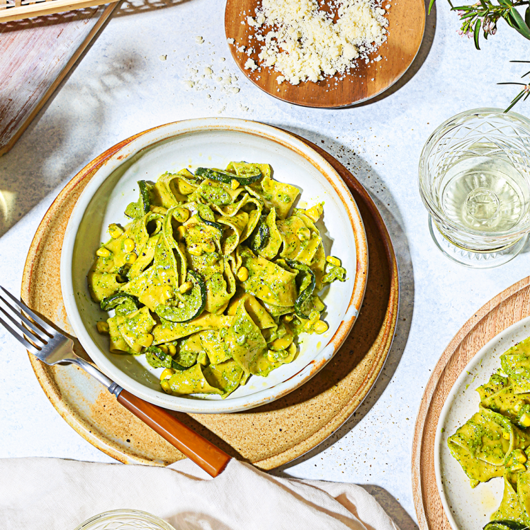 Zesty Jalapeño Pesto Pasta with Zucchini and Corn Misfits Market
