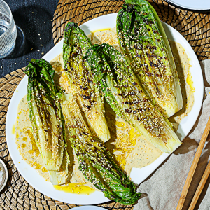 Charred Romaine Salad With Lemon Tahini Dressing - Misfits Market