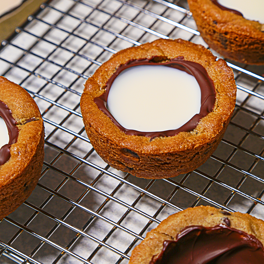 How to Make Edible Milk-and-Cookies Shot Glasses